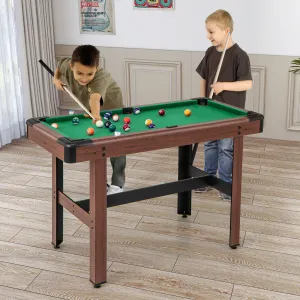 122 cm Wooden Pool Table for Kids and Adults-Green