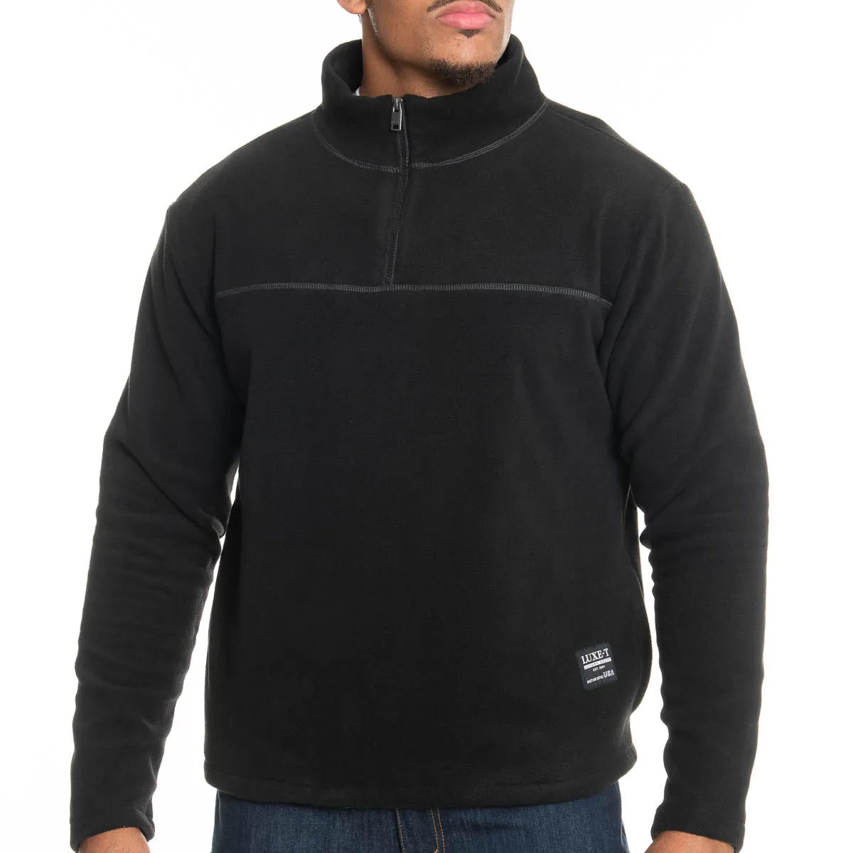 1/4 Zip Mock Neck Polar Fleece