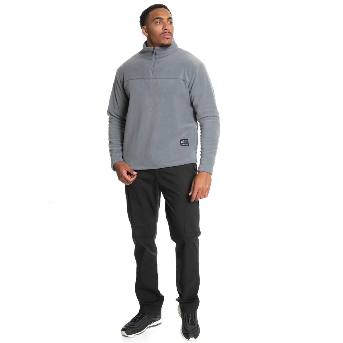 1/4 Zip Mock Neck Polar Fleece