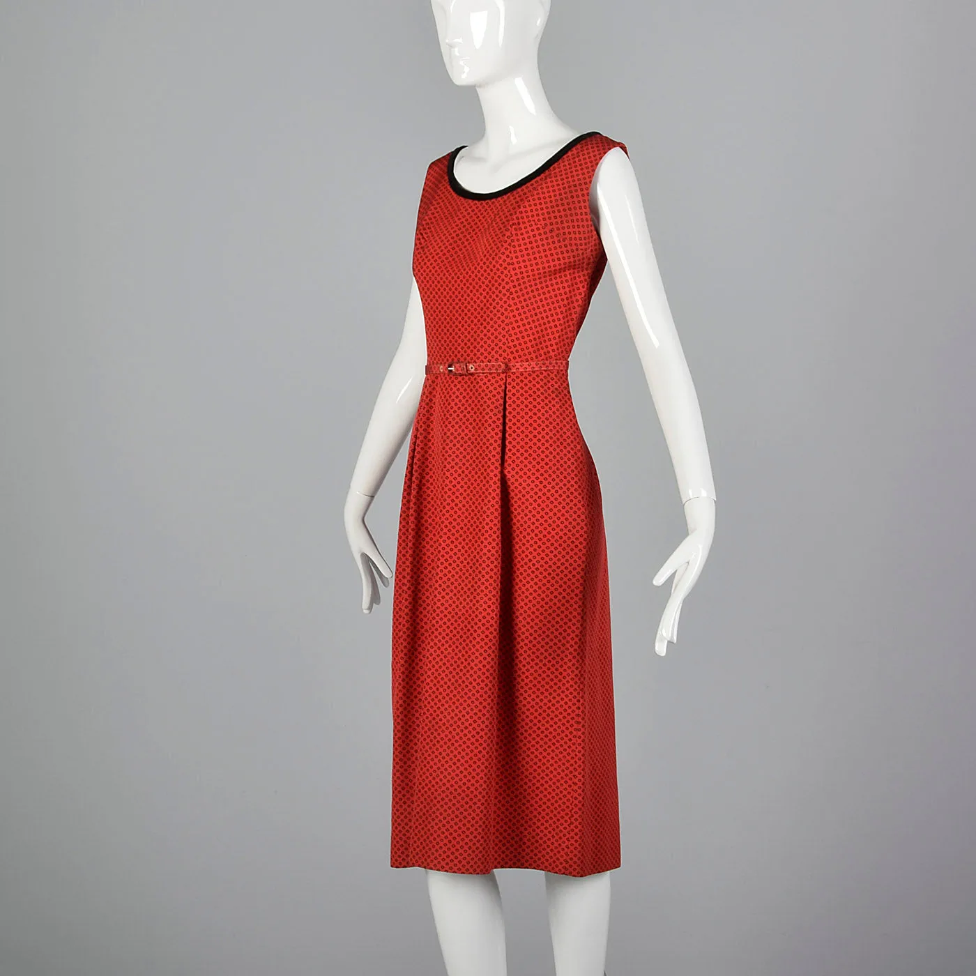 1950s L'Aiglon Red Dress with Matching Jacket