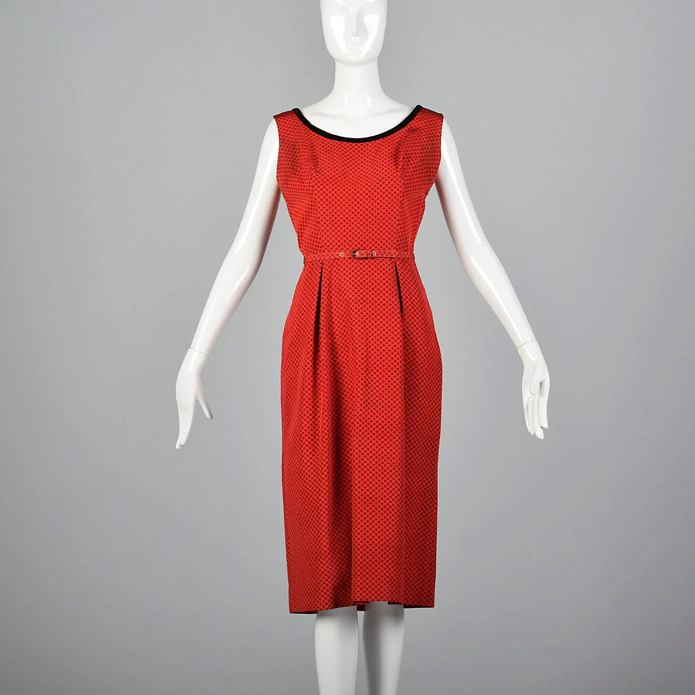 1950s L'Aiglon Red Dress with Matching Jacket