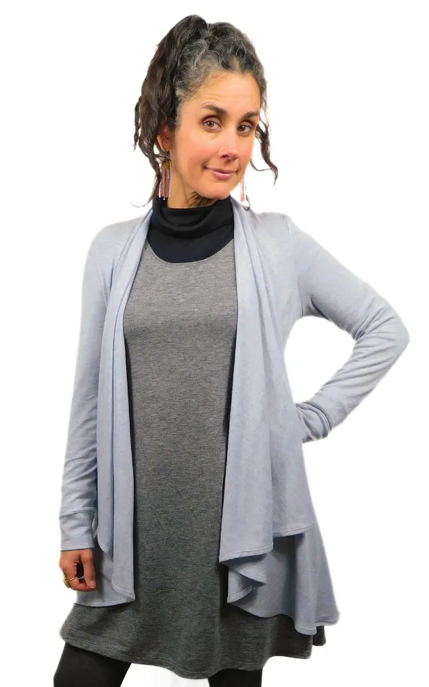 3 Garments - Wrap, Tunic and Sweater - Merino Wool - S,M,L