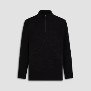 Anthony Stitch Print OoohCotton Quarter Zip Pullover