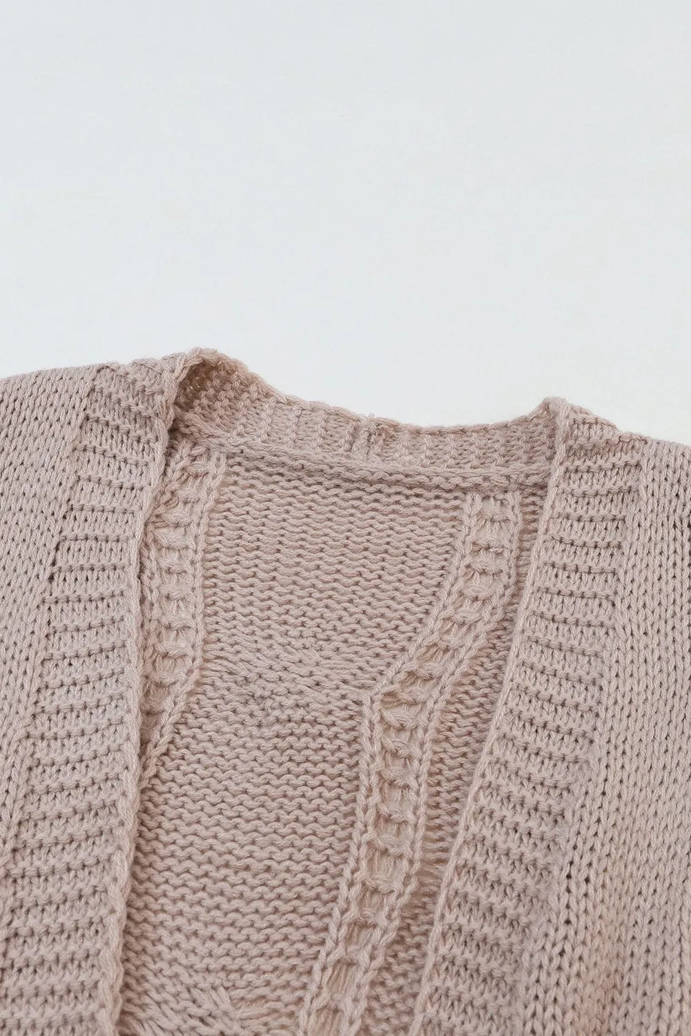 Autumn Winter Cable Knit Cardigan