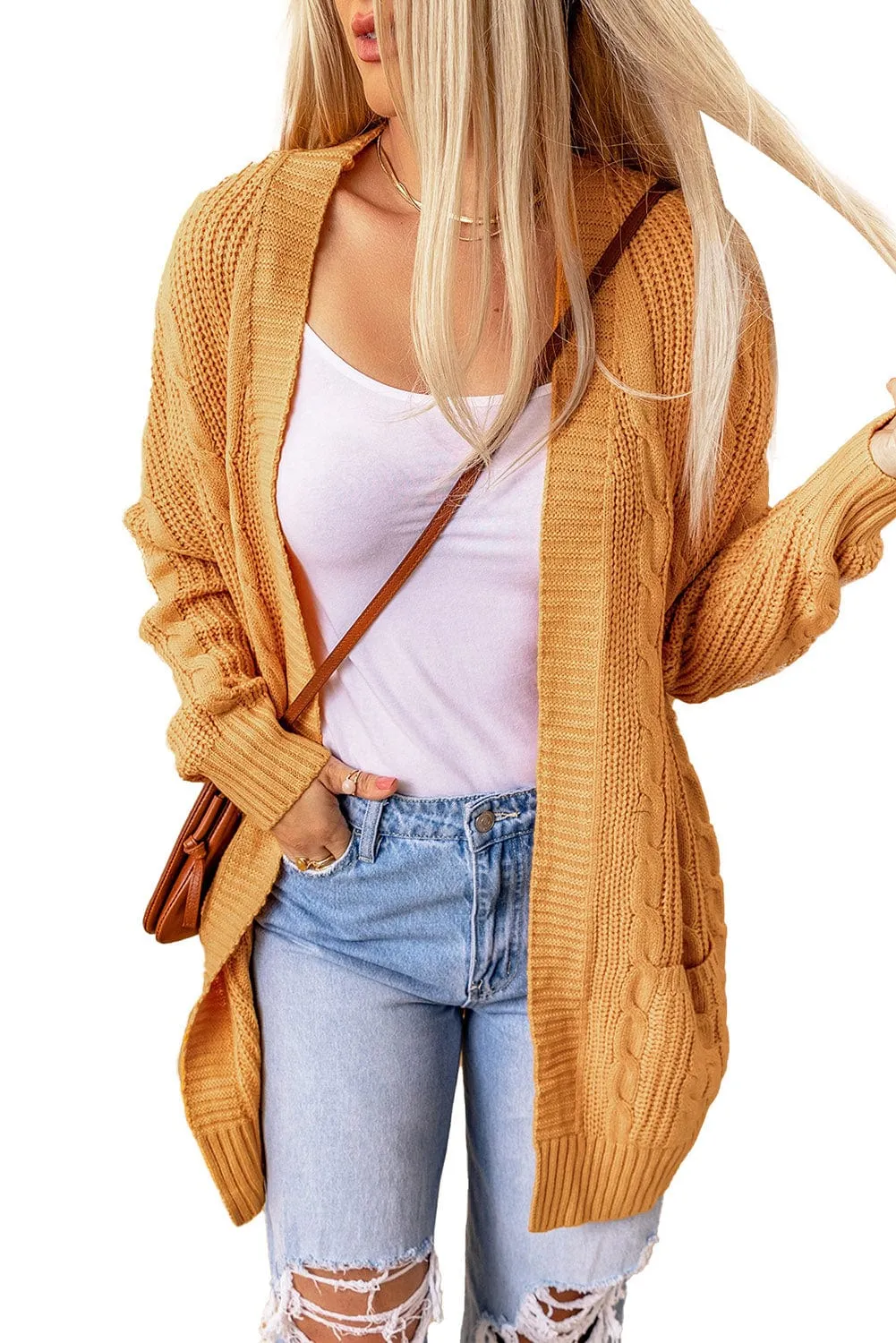 Autumn Winter Cable Knit Cardigan