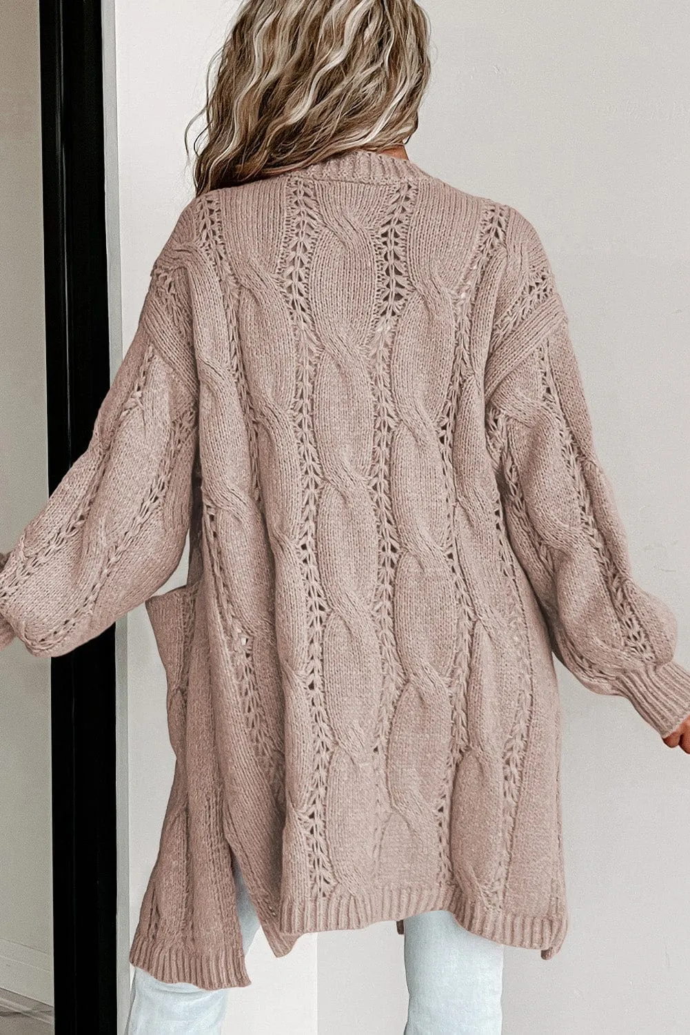 Autumn Winter Cable Knit Cardigan