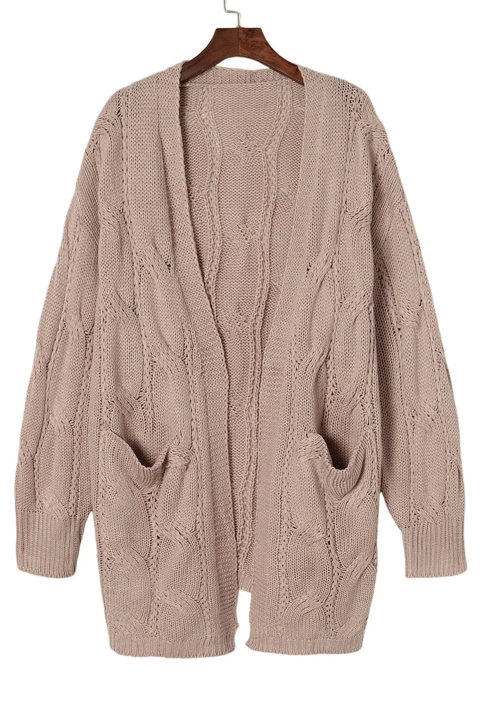 Autumn Winter Cable Knit Cardigan