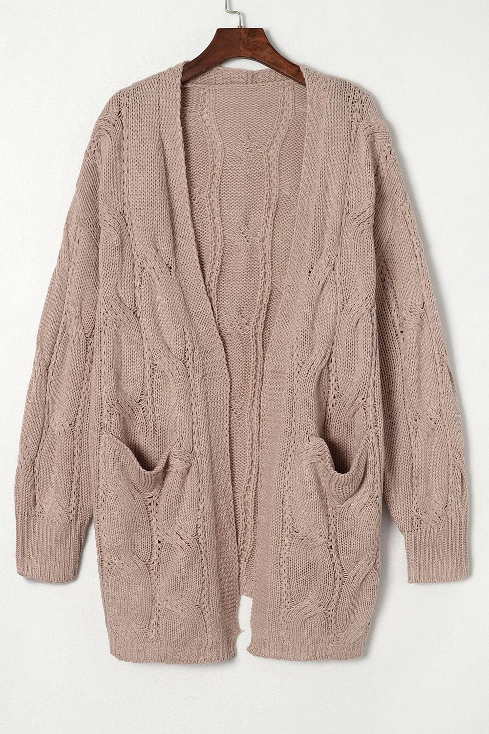 Autumn Winter Cable Knit Cardigan