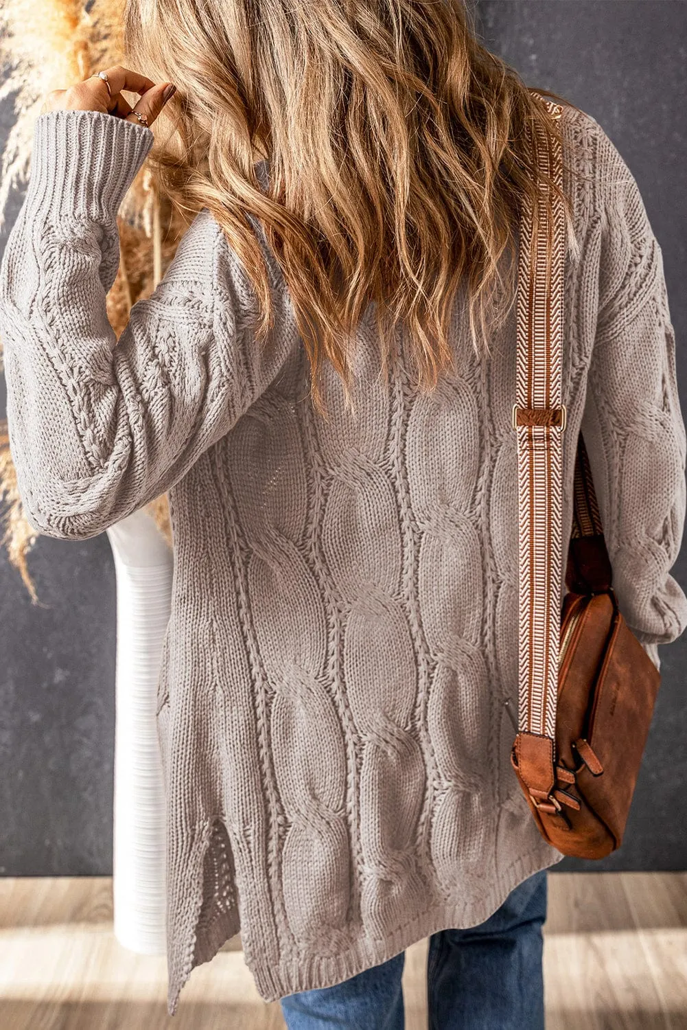 Autumn Winter Cable Knit Cardigan