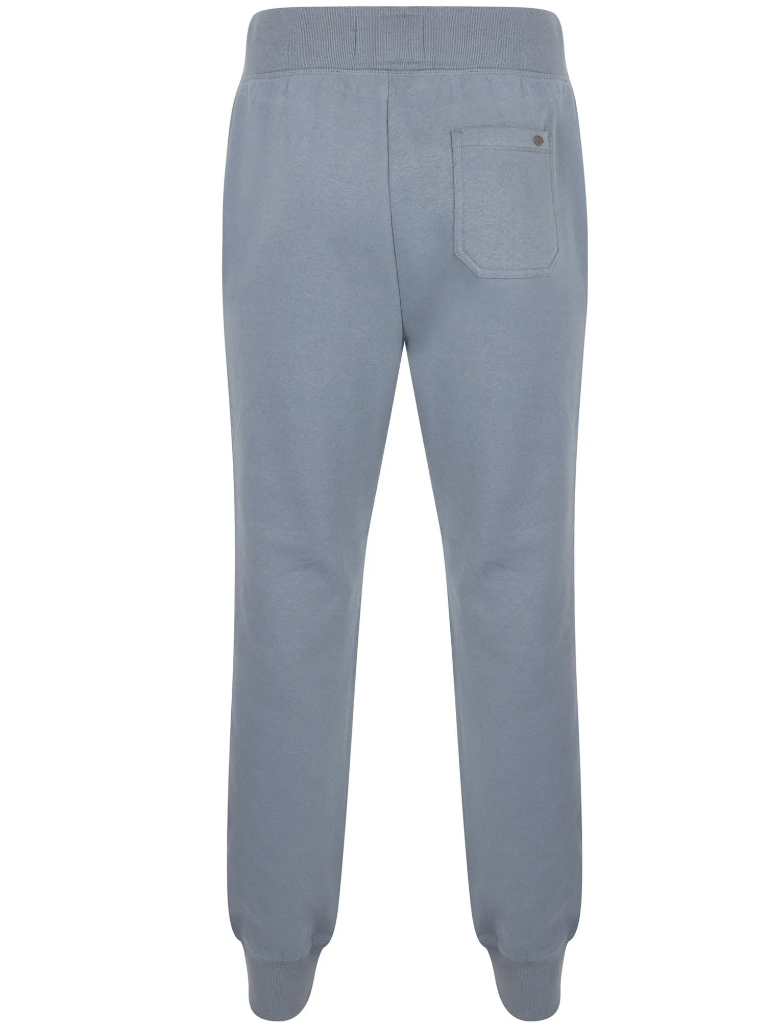 Bayfield Brush Back Fleece Cuffed Joggers In Dusty Blue - Tokyo Laundry