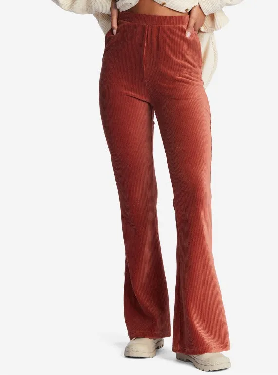 Billabong Hit A Cord High-Waisted Corduroy Flared Pants