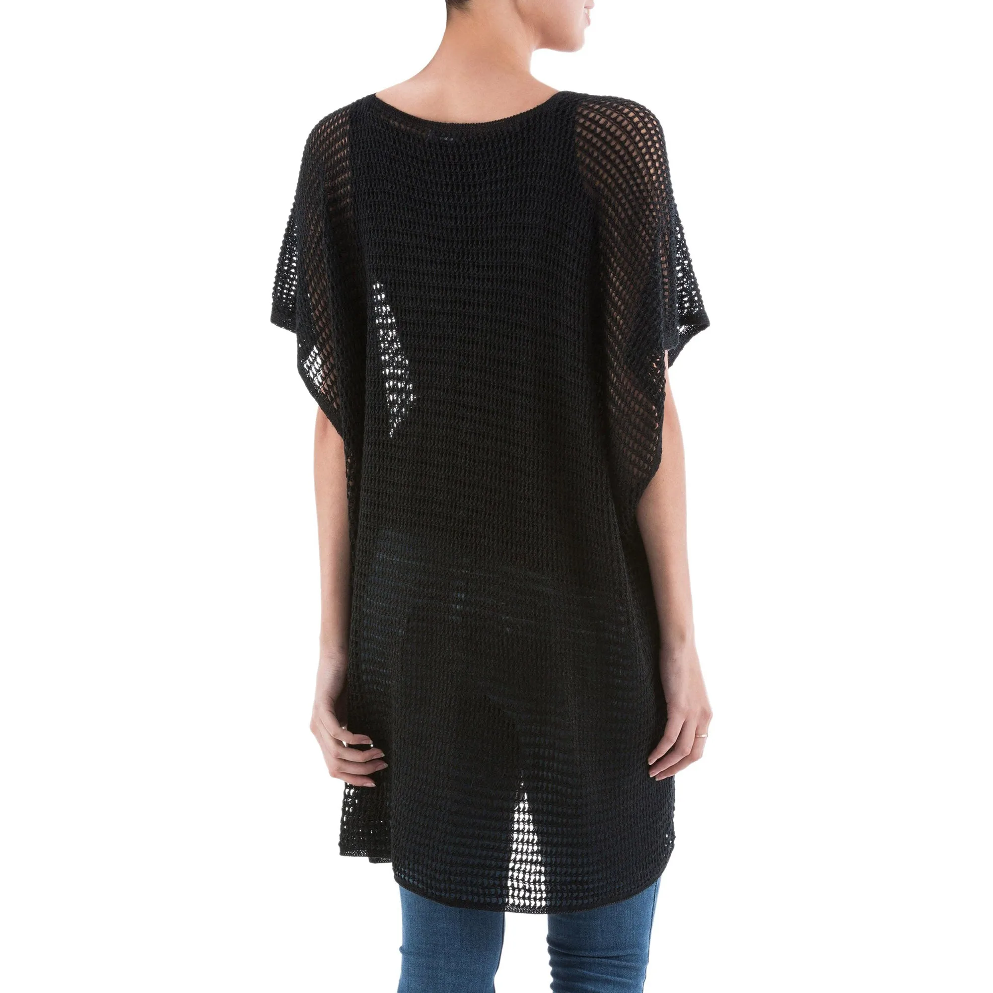 Black Dreamcatcher Knit Tunic