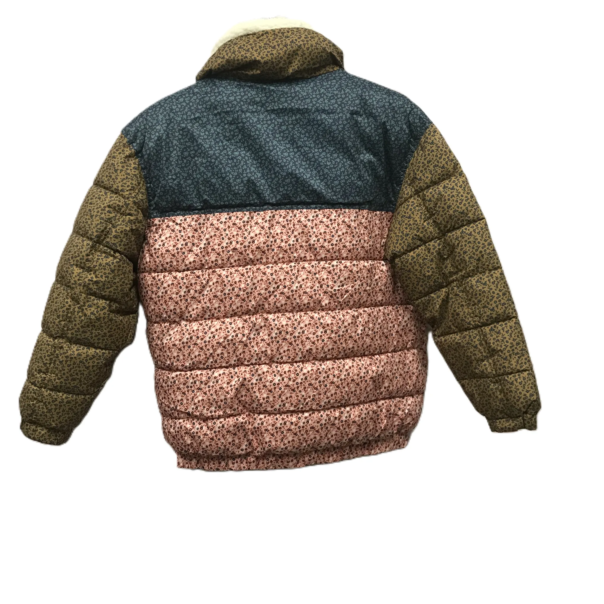 Blue & Tan Jacket Puffer & Quilted By Universal Thread, Size: S