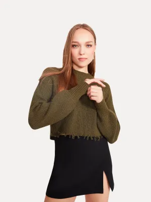 Camille Sweater - Olive Night