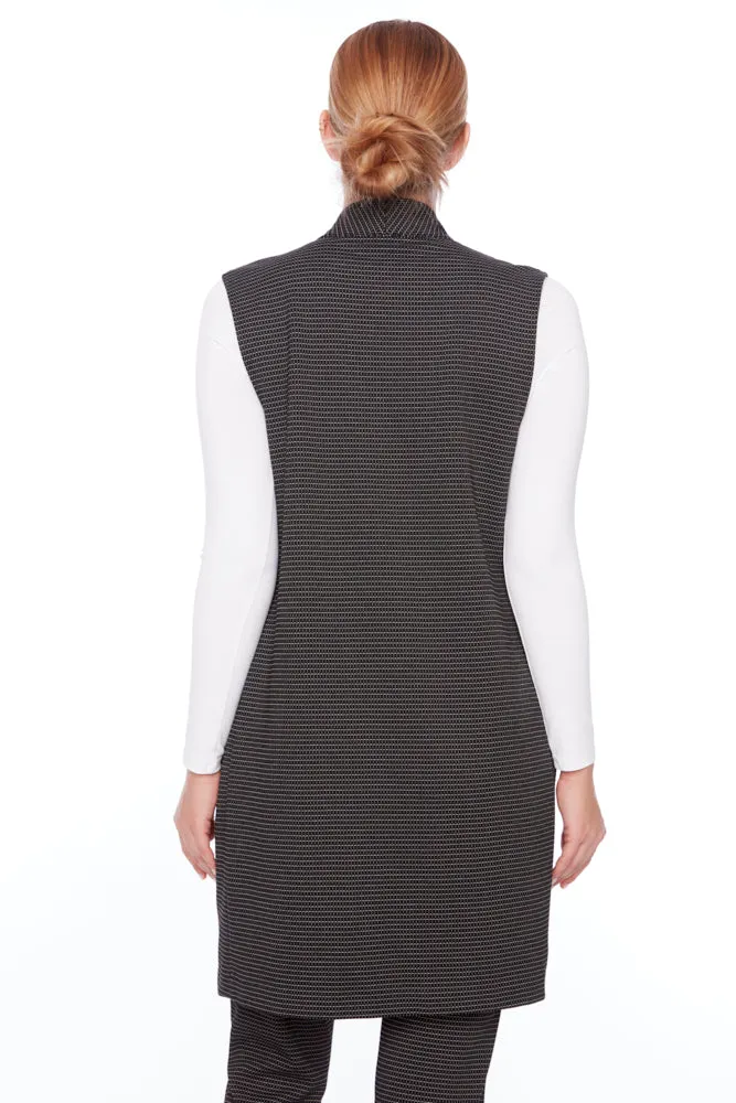 Checked Waistcoat - Black/White