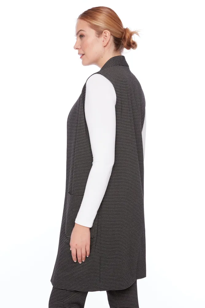 Checked Waistcoat - Black/White