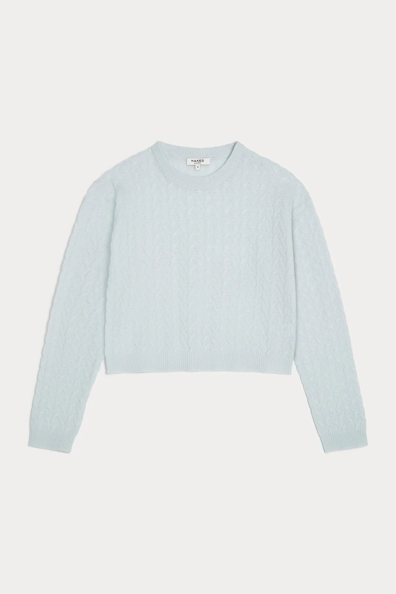 CHRISSY CABLE KNIT CROPPED SWEATER