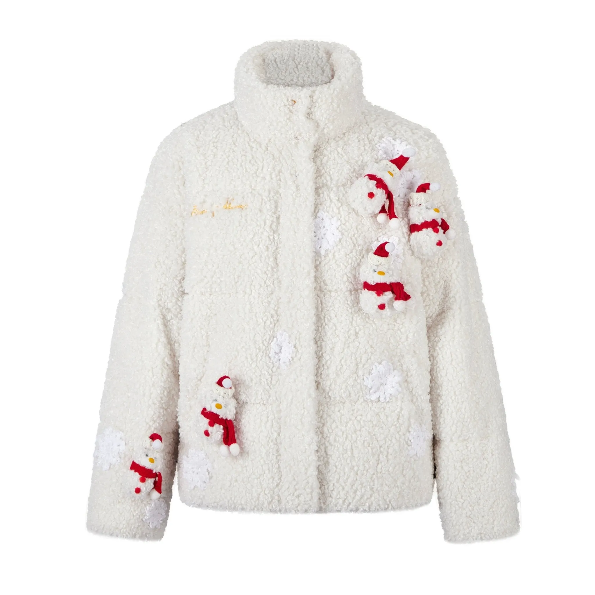 Christmas Snowman Bear Fleece Coat