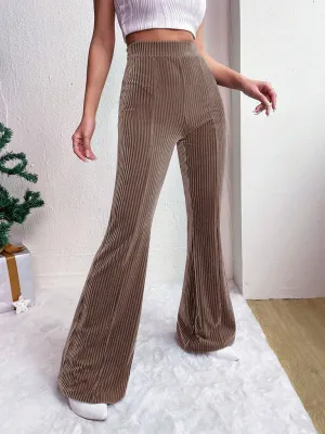 Corduroy Flared Pants for Women