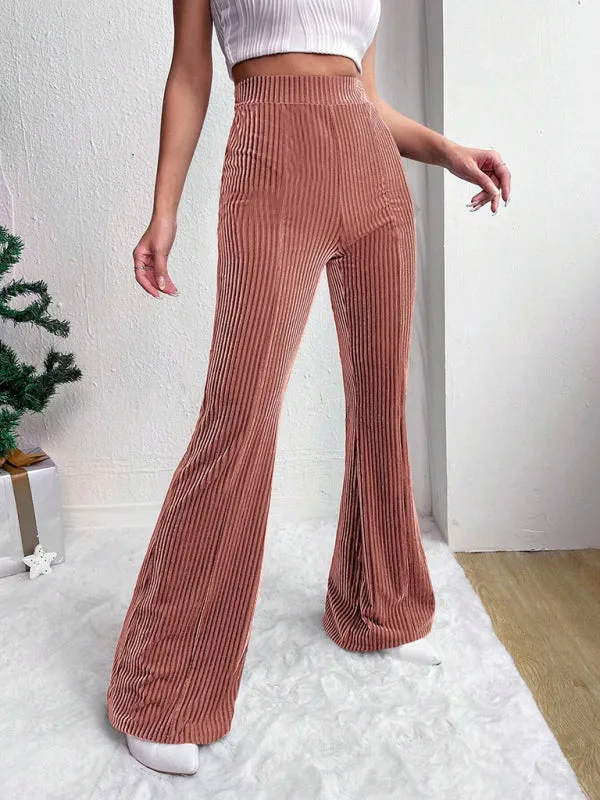 Corduroy Flared Pants for Women