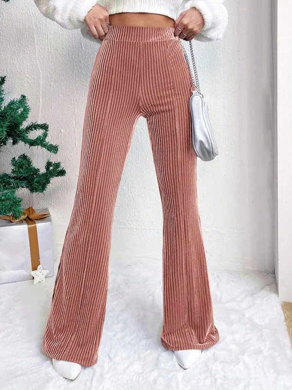 Corduroy Flared Pants for Women