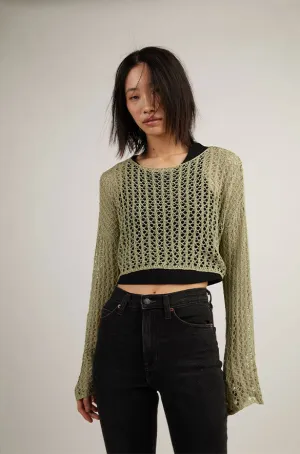 CROPPED CROCHET SWEATER