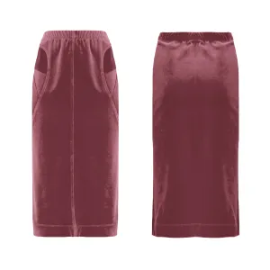 CRYSTAL Skirt VELVET - Raspberry