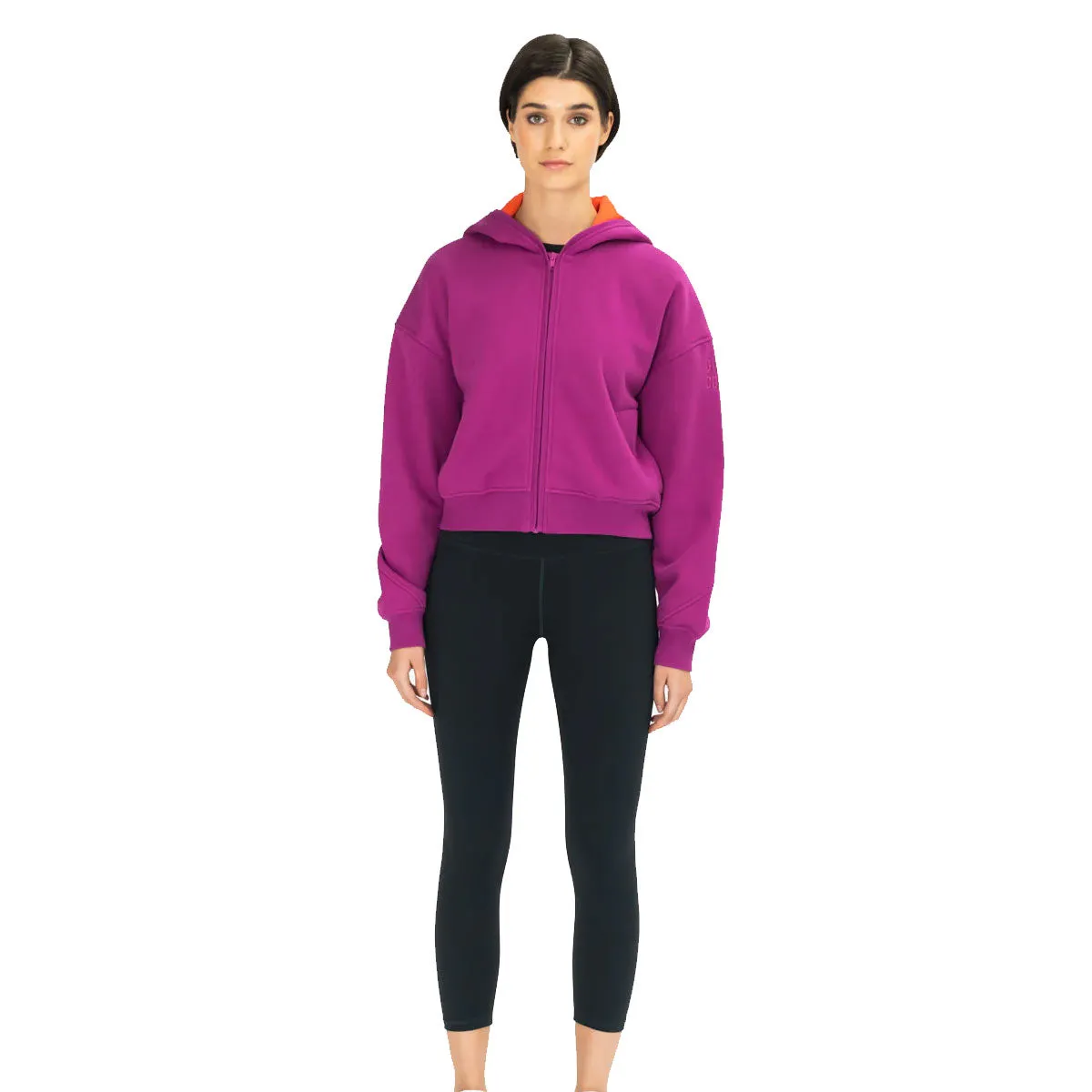 Gym Coffee Sierra Fleece Zip Hoodie - Womens - Very Berry