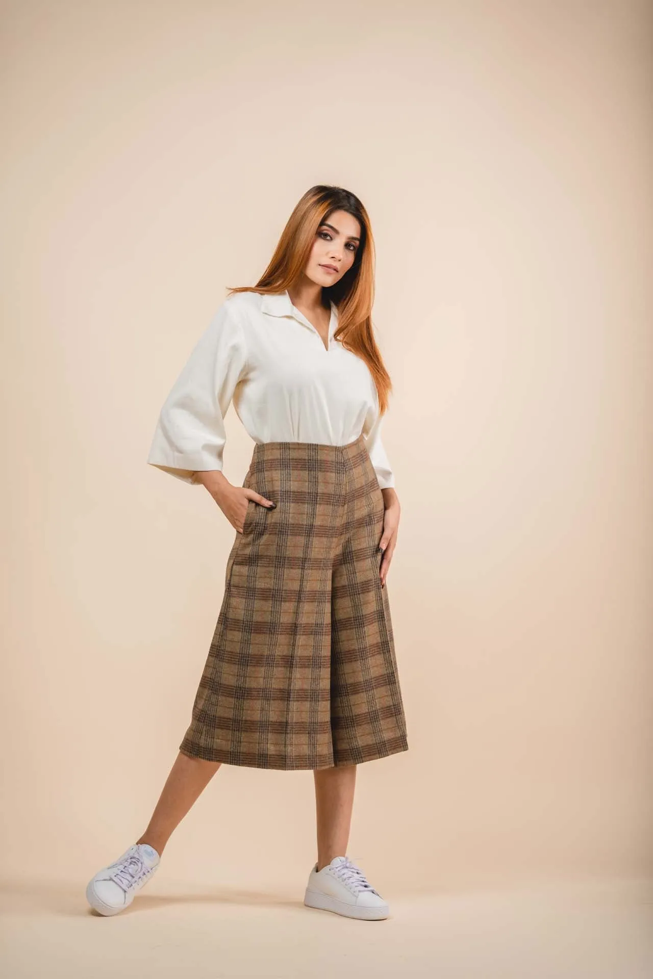 high waisted culottes