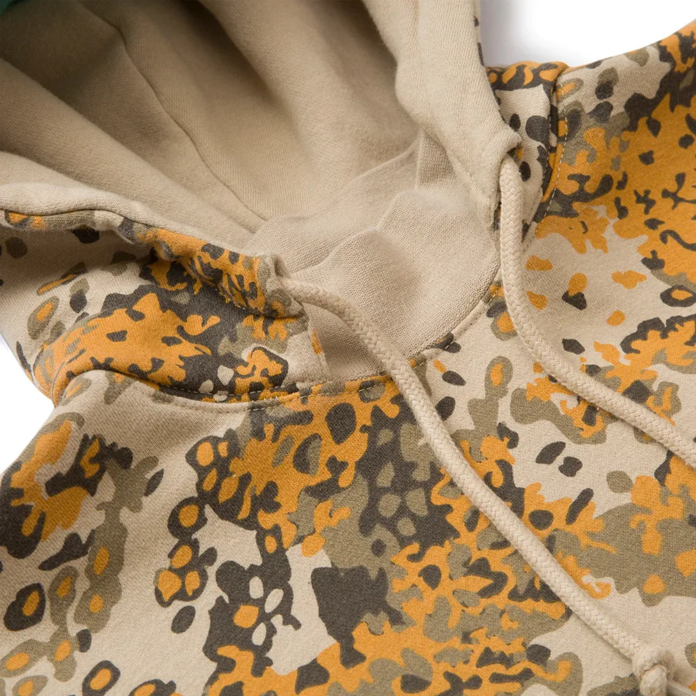 HUF CONTRA MOCKNECK P/O HOODIE // TAN CAMO