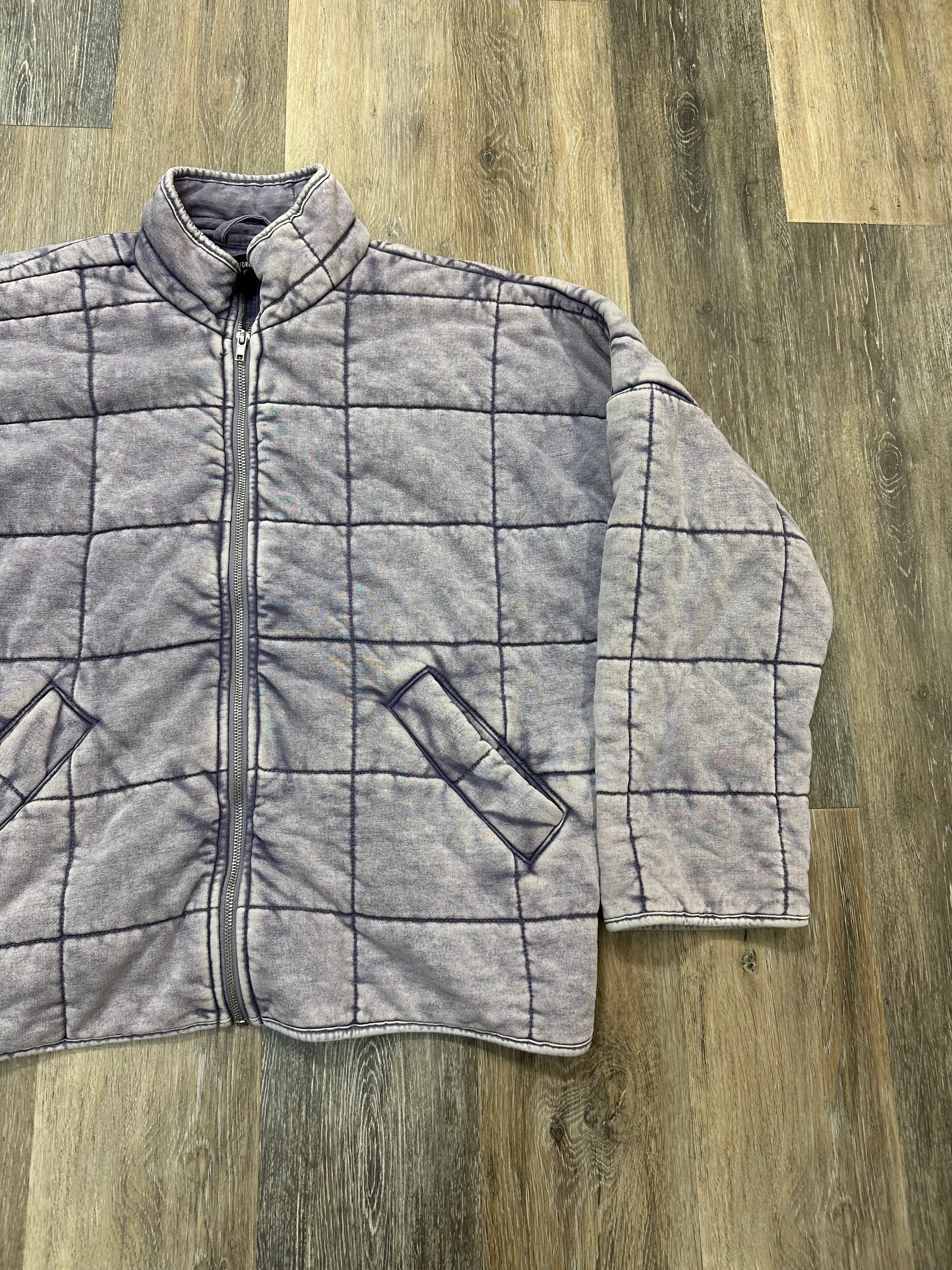 Jacket Puffer & Quilted By Forever 21 In Purple, Size: S