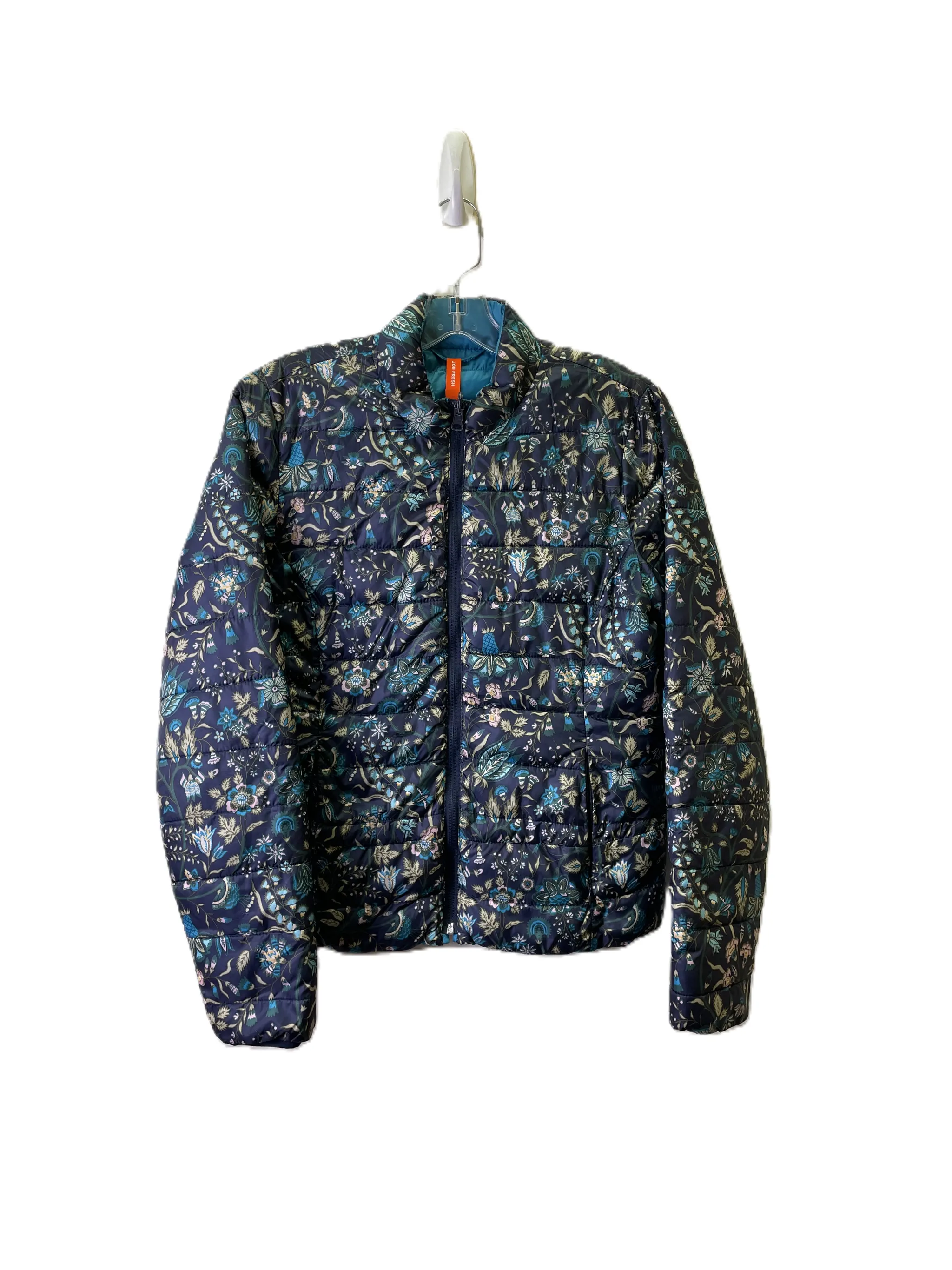 Jacket Puffer & Quilted By Joe Fresh In Blue, Size: S