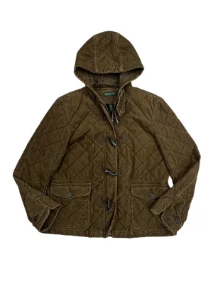 Jacket Puffer & Quilted By Lauren Jeans Co In Brown, Size: L