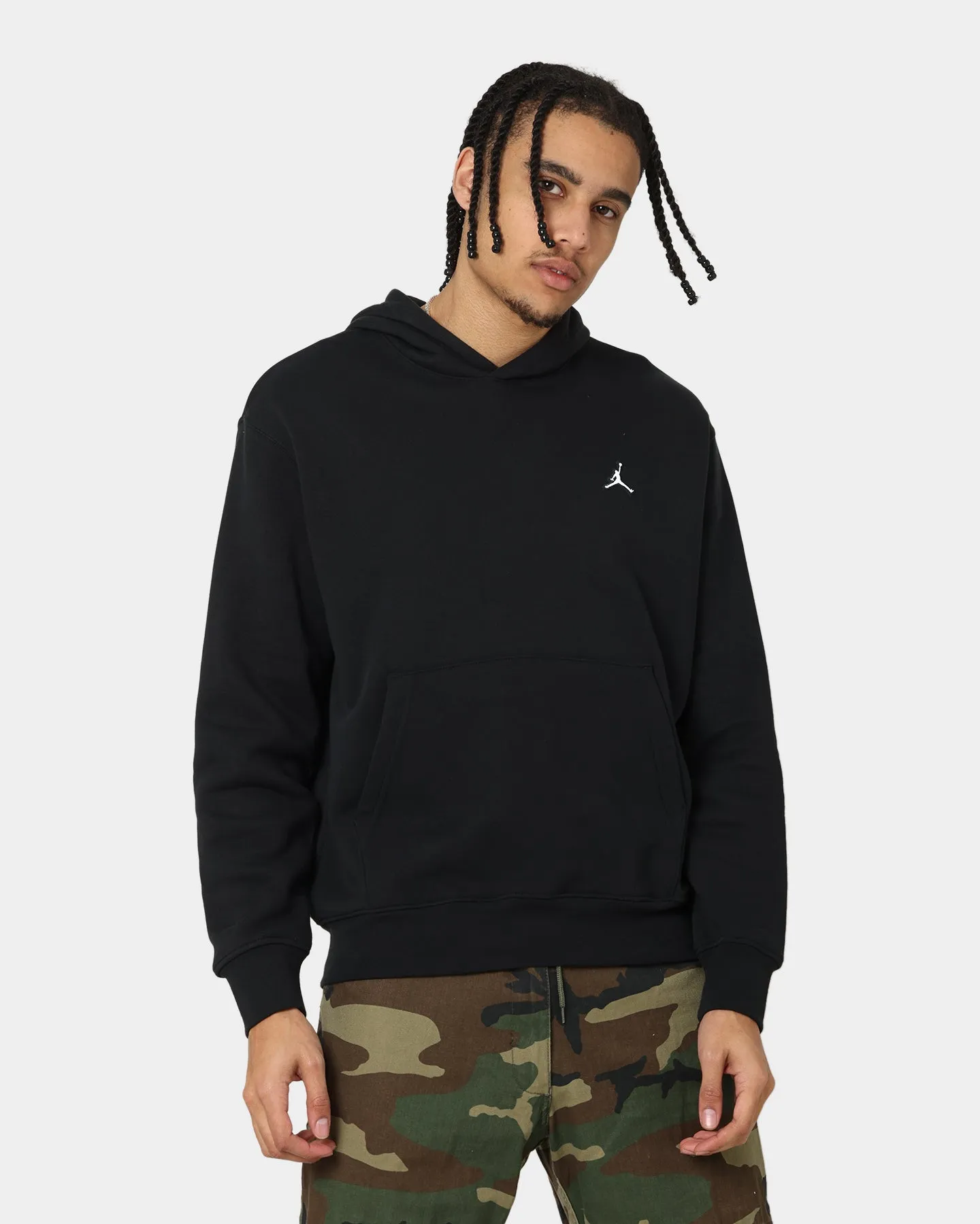 Jordan Essential Fleece Pull Over Hoodie Black/White