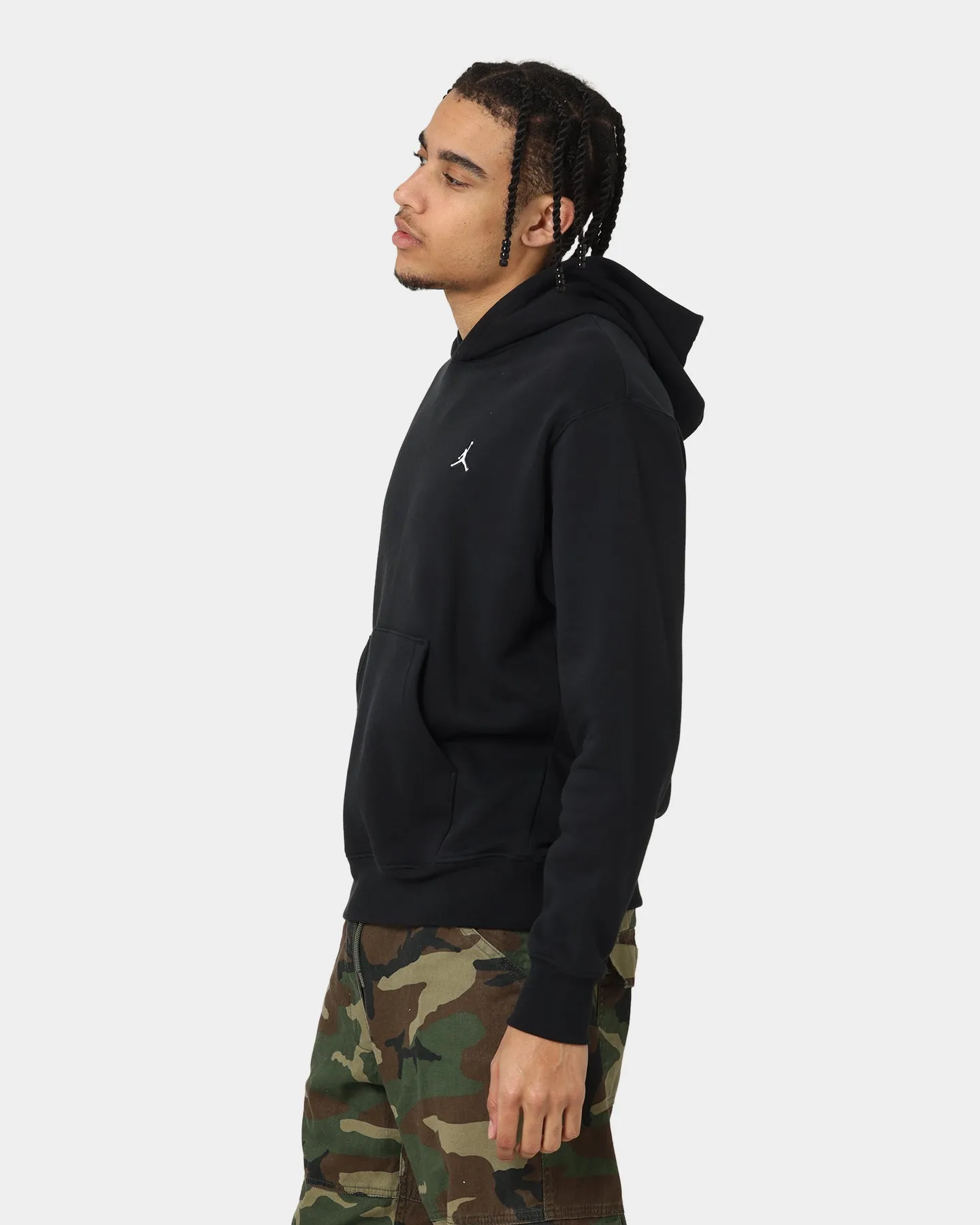 Jordan Essential Fleece Pull Over Hoodie Black/White