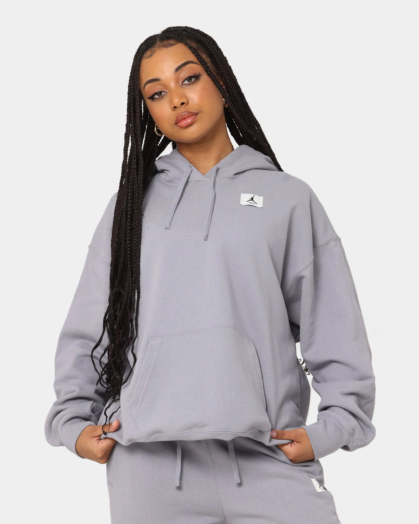 Jordan Women's Jordan Flight Fleece Hoodie Cement Grey