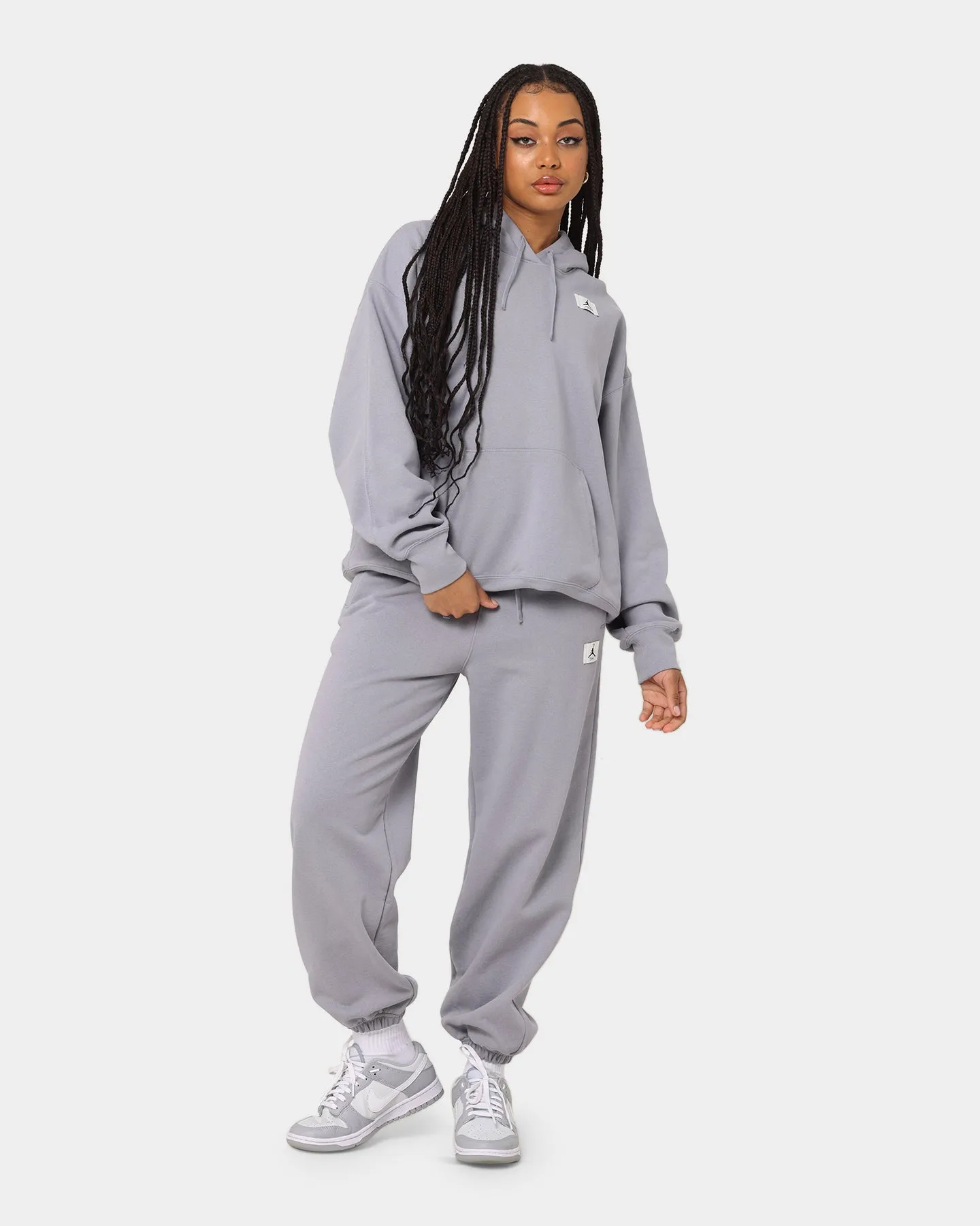 Jordan Women's Jordan Flight Fleece Hoodie Cement Grey