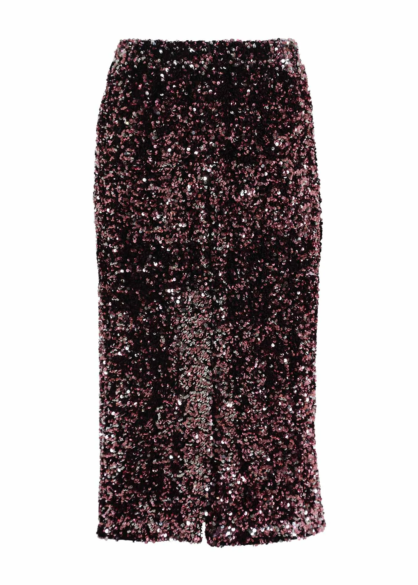 Jubilee Skirt Pink/Silver in Sequinned Velvet