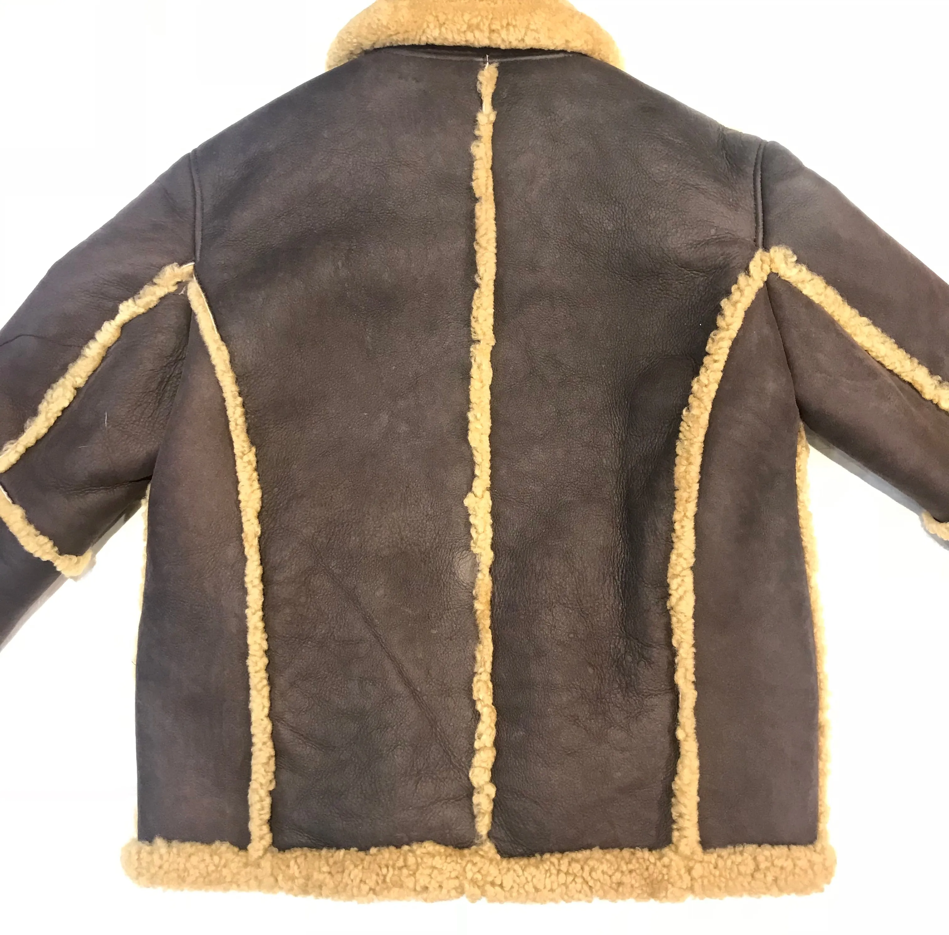 Kashani Chocolate Sherpa Lined Shearling Coat