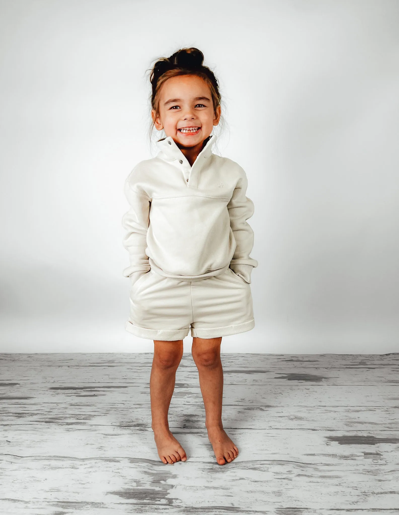 Little Bipsy Mock Neck Pullover - Ivory