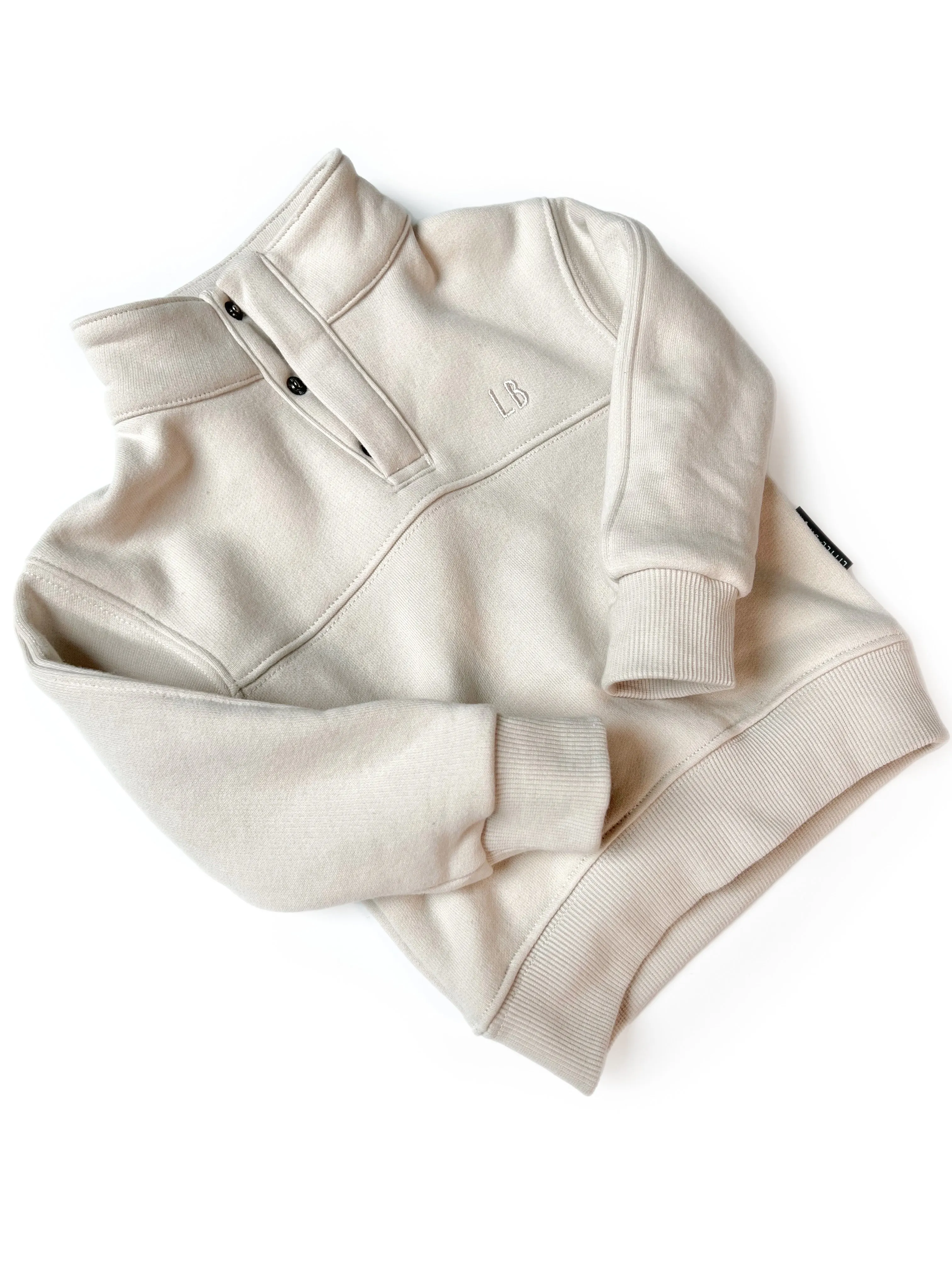 Little Bipsy Mock Neck Pullover - Ivory