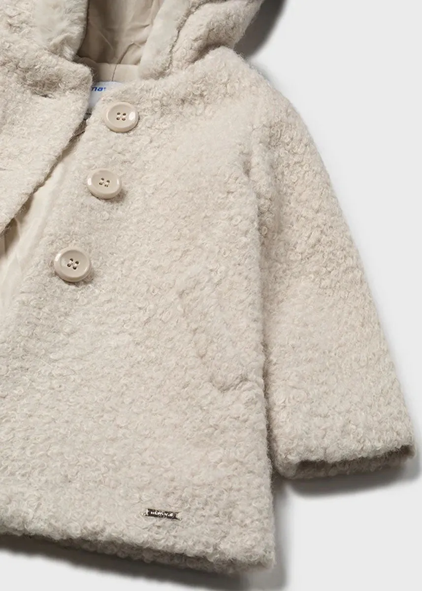 Mae Shearling Coat - Almond