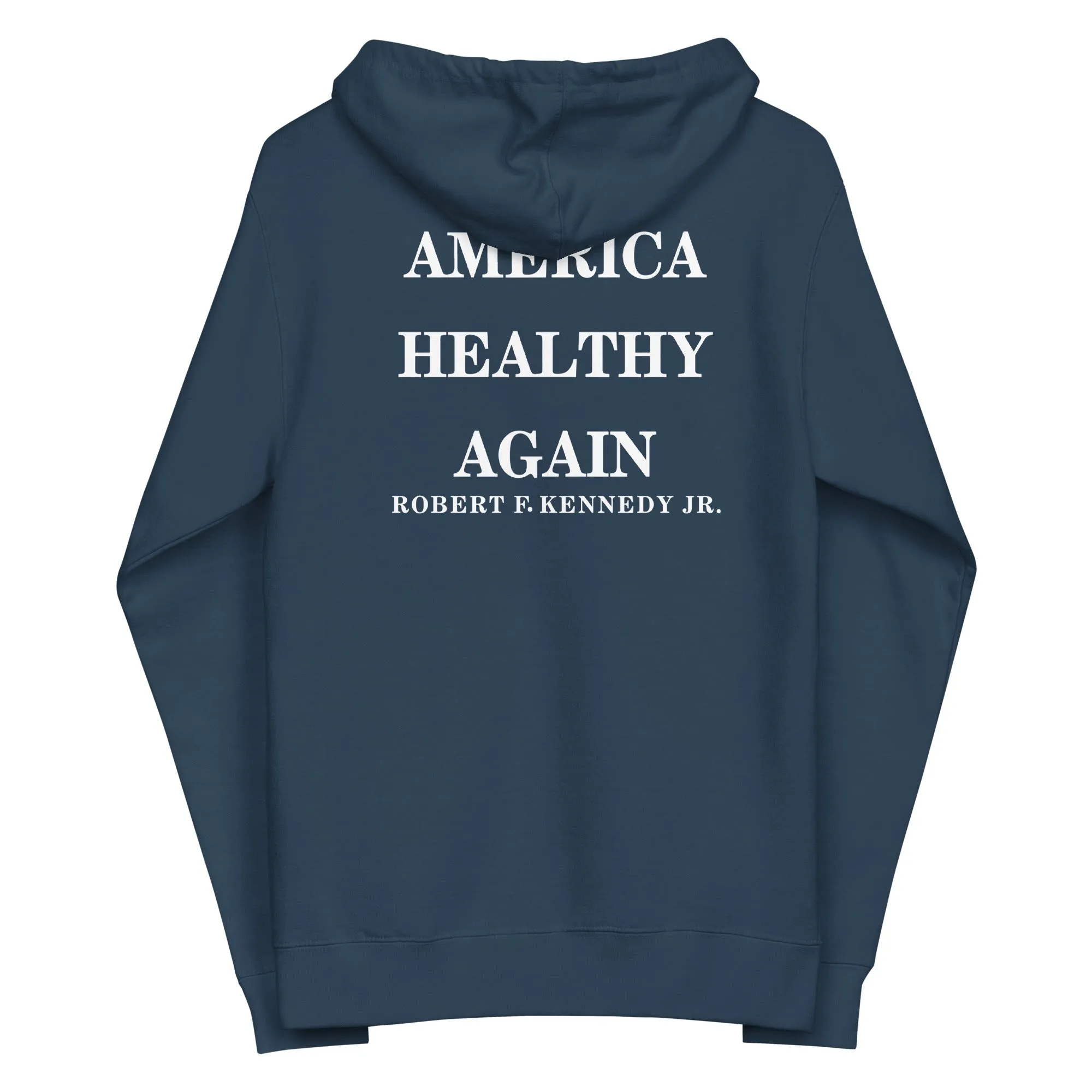 Make America Healthy Again Unisex Fleece Zip Up Hoodie