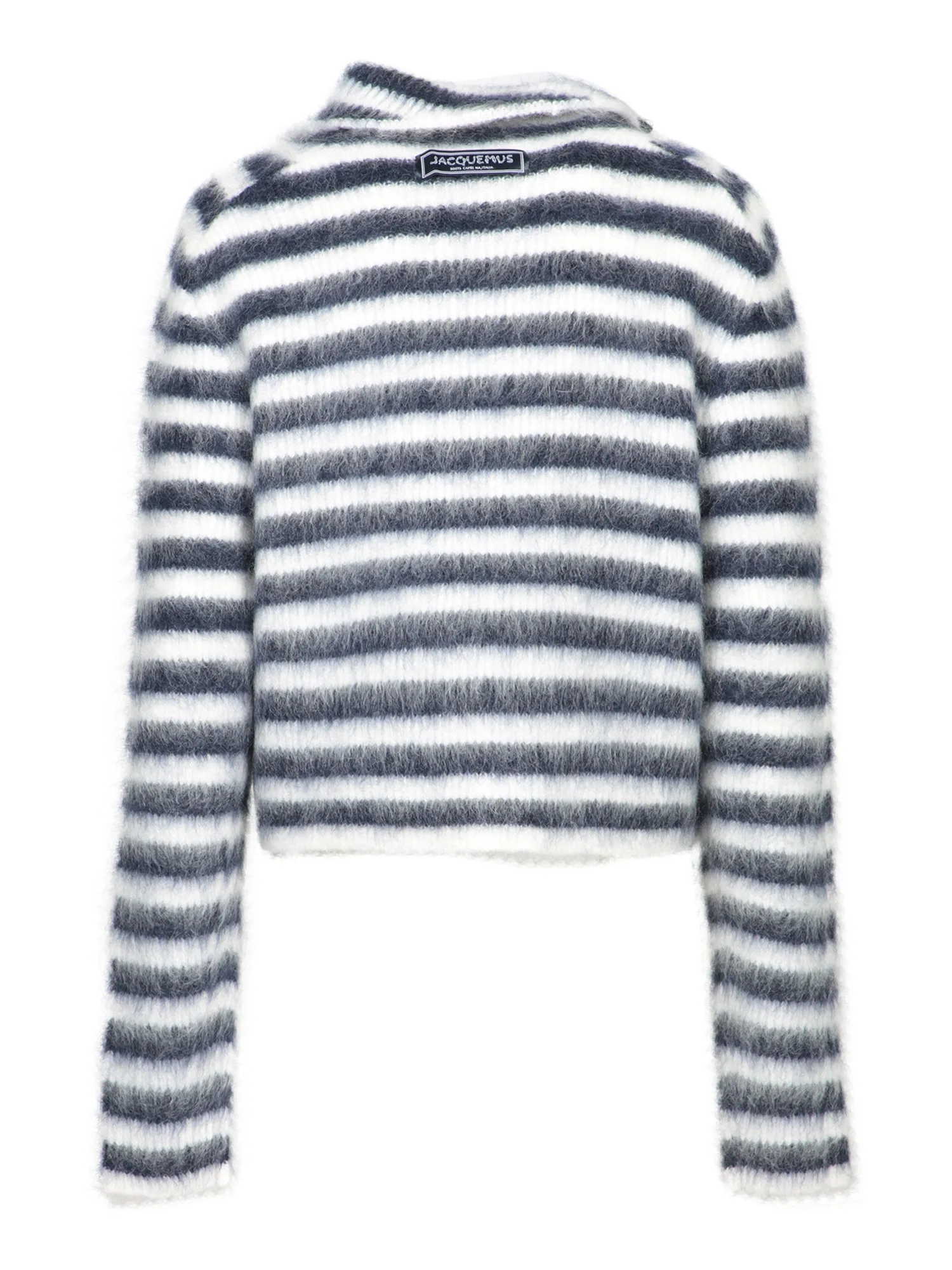 Marina Mohair Striped Blue Sweater