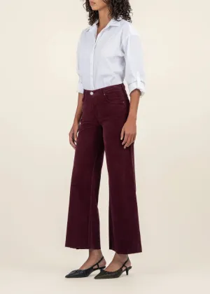 Meg High Rise Fab Ab Raw Hem Denim- Dark Plum ***FINAL SALE***