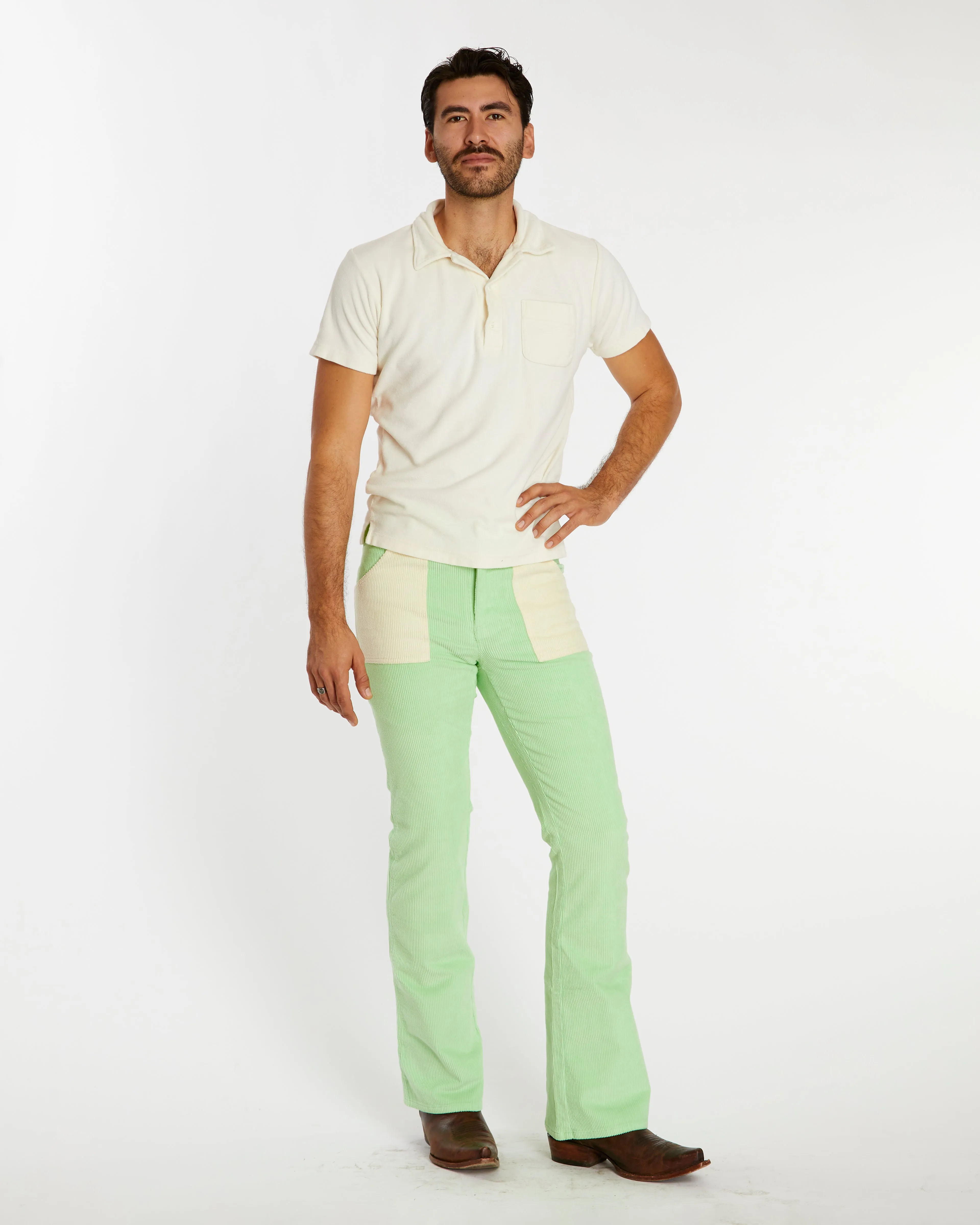 Men's Bell Bottom (Honeydew/Cream)