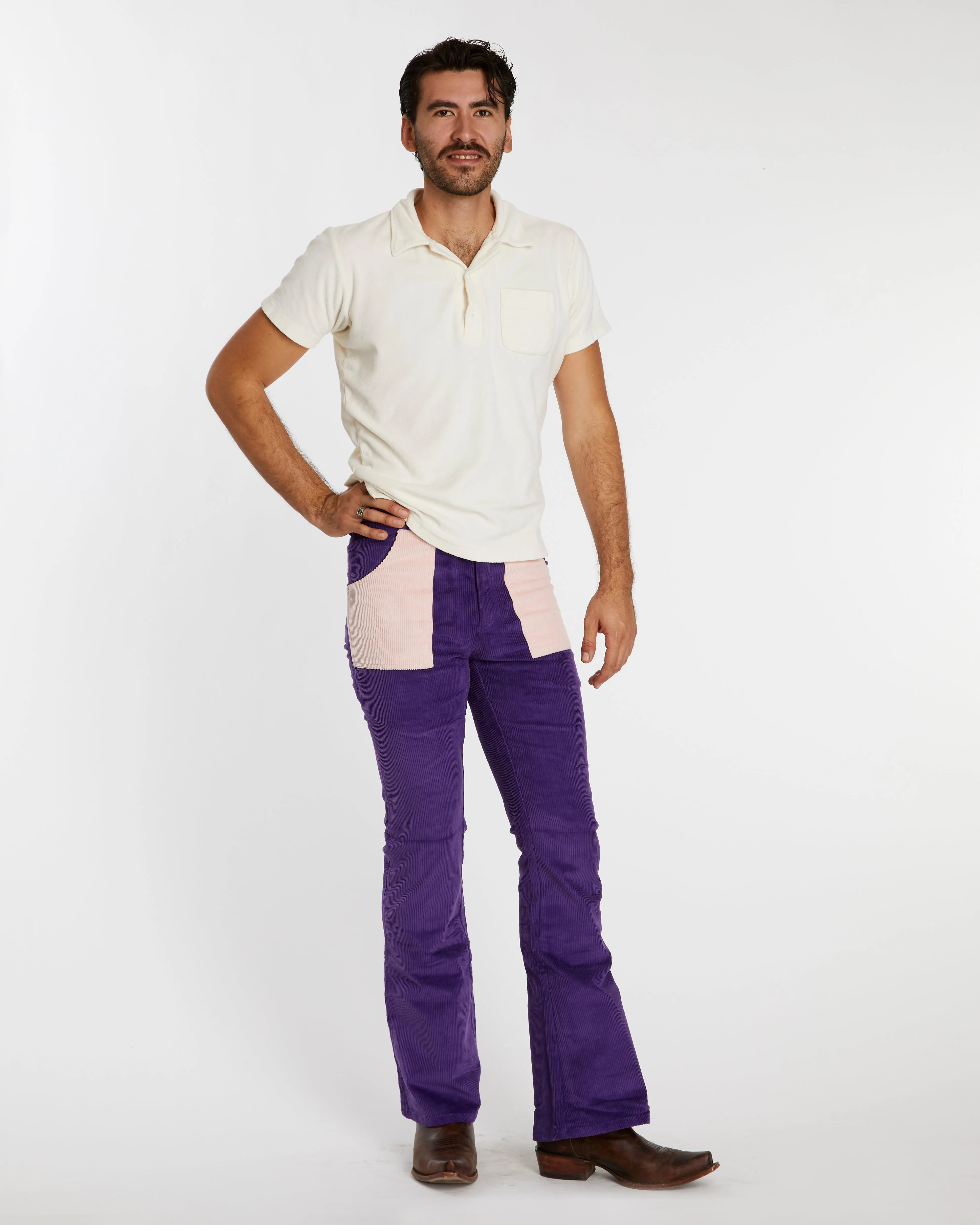 Men's Bell Bottom (Plum/Powder Pink)