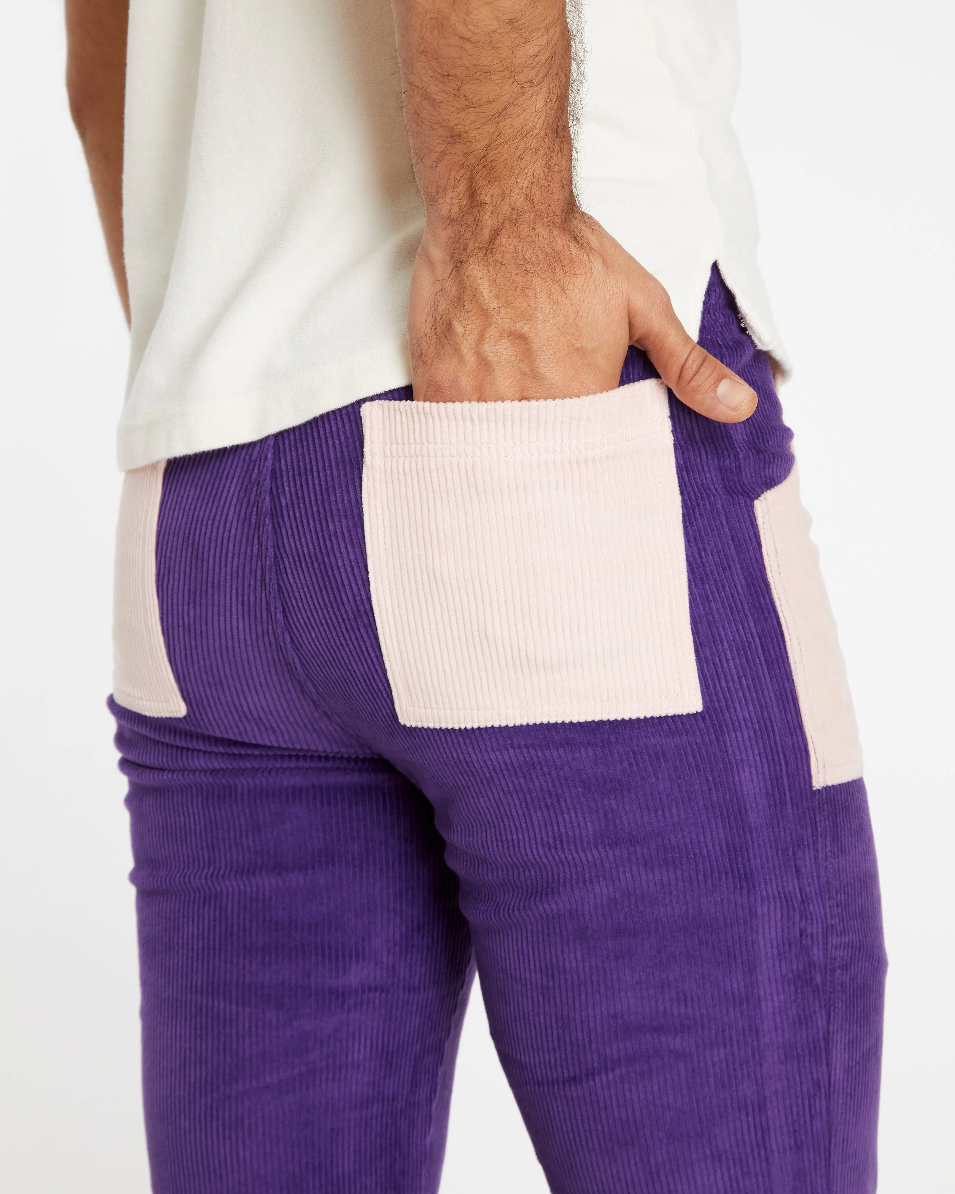 Men's Bell Bottom (Plum/Powder Pink)