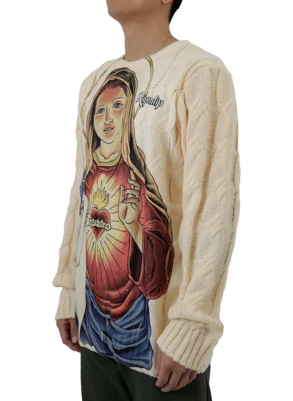 Mother Mary Cable Knit Sweater