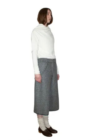 One-seam wool culottes